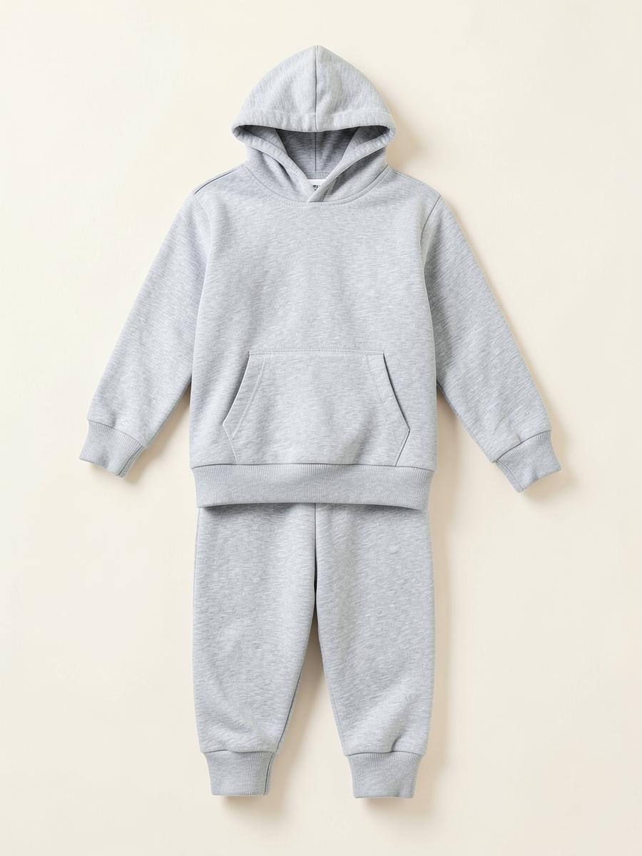 Grey Fleece Hoodie & Joggers
